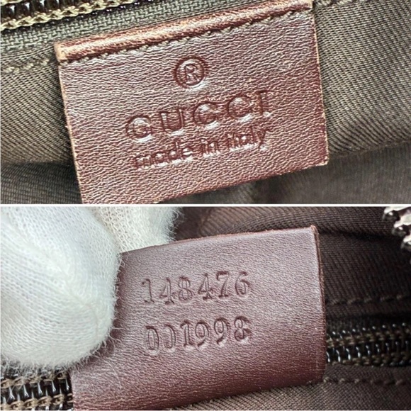 Gucci Dark Brown Embossed Leather Shoulder Bag - Picture 8 of 11